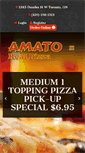 Mobile Screenshot of amatorealpizza.com